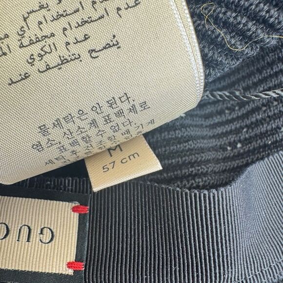 Gucci NWT Malibu Gg Knitted Black Bucket Hat main image 4